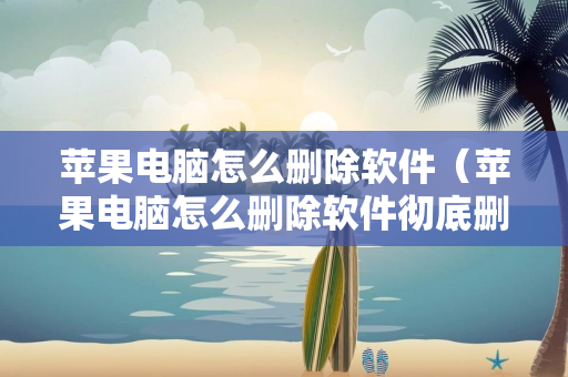 苹果电脑怎么删除软件（苹果电脑怎么删除软件彻底删除）
