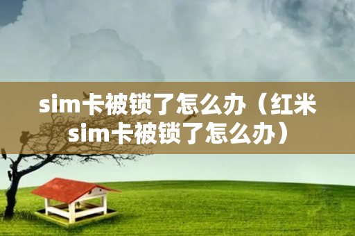 sim卡被锁了怎么办（红米sim卡被锁了怎么办）