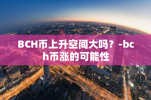 BCH币上升空间大吗？-bch币涨的可能性