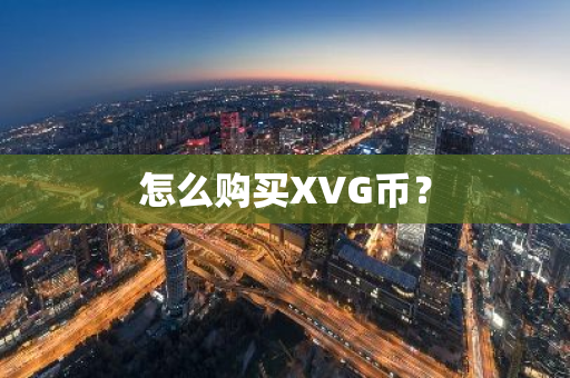 怎么购买XVG币？