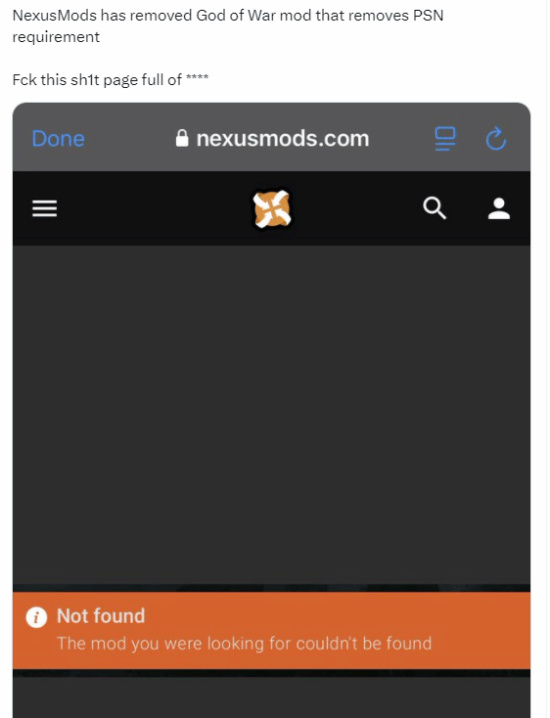 《战神5》Mod解绑下架，玩家失望情绪蔓延：游戏功能调整引发关注。