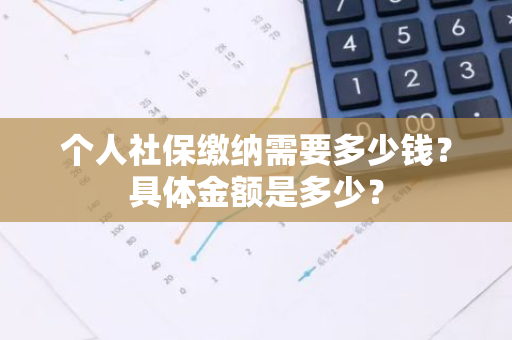 个人社保缴纳需要多少钱？具体金额是多少？
