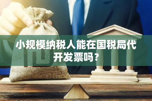 小规模纳税人能在国税局代开发票吗？