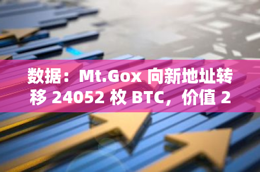 数据：Mt.Gox 向新地址转移 24052 枚 BTC，价值 24.3 亿美元