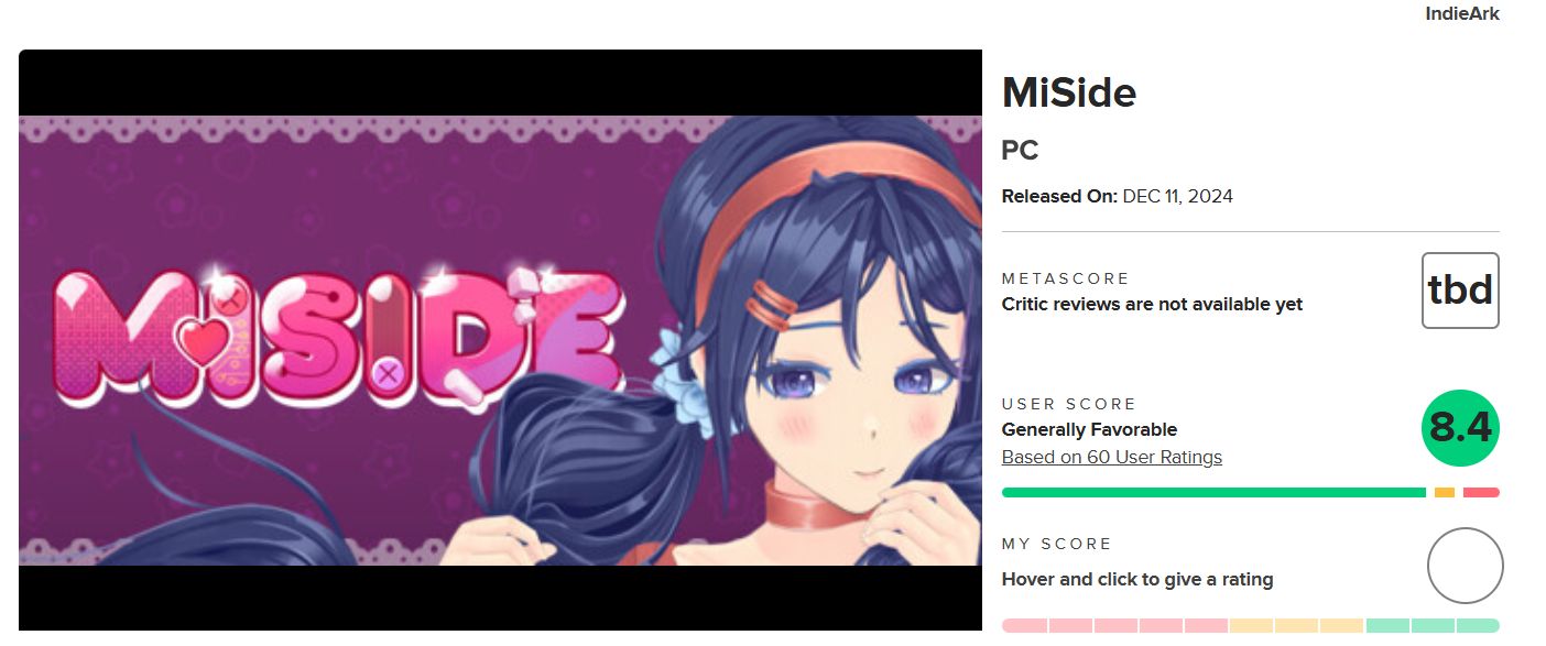 《米塔》M站评分8.4 被誉为2024年最佳恐怖游戏