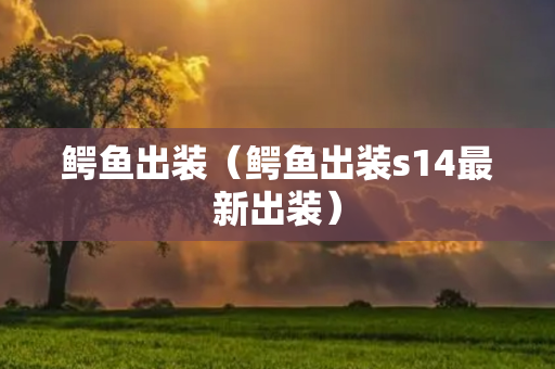 鳄鱼出装（鳄鱼出装s14最新出装）
