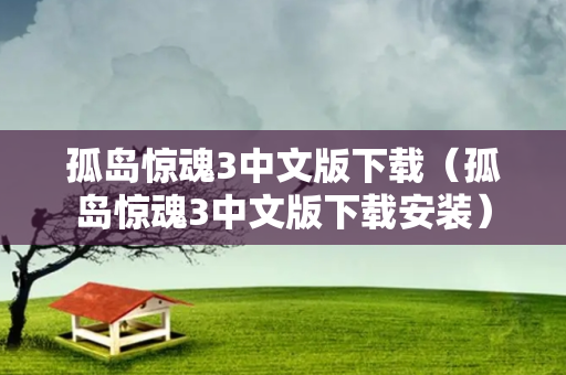 孤岛惊魂3中文版下载（孤岛惊魂3中文版下载安装）