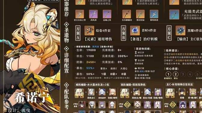 《原神》希诺宁武器如何选择 希诺宁最适合选择什么武器