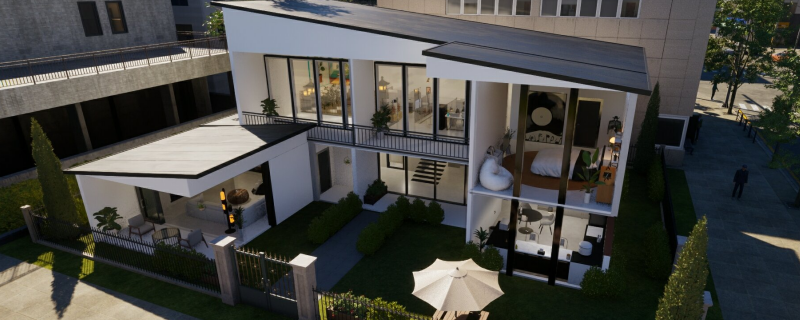 inZOI大户人家双层别墅地产怎么造-云族裔大户人家双层别墅地产分享