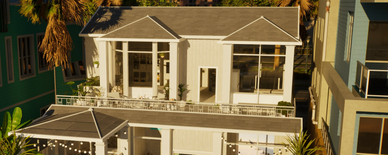 inZOI经典海滨别墅地产怎么造-云族裔经典海滨别墅地产分享