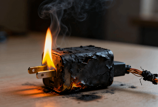 成都一市民未拔充电器引火灾 损失超十万元