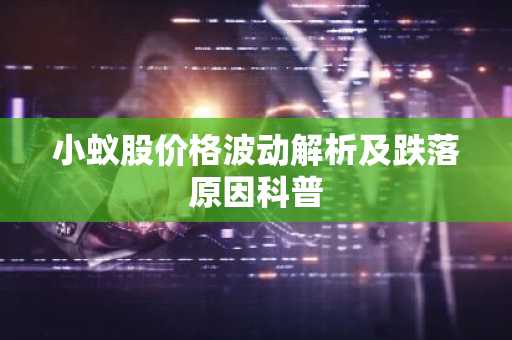 小蚁股价格波动解析及跌落原因科普