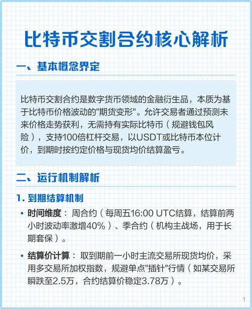 比特币交割：比特币交割合约是什么意思